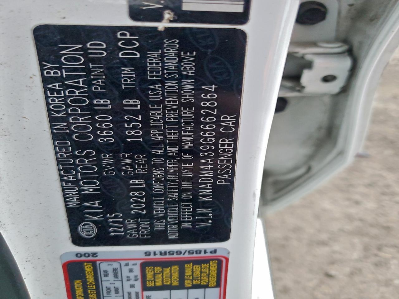 2016 KIA RIO LX photo 12