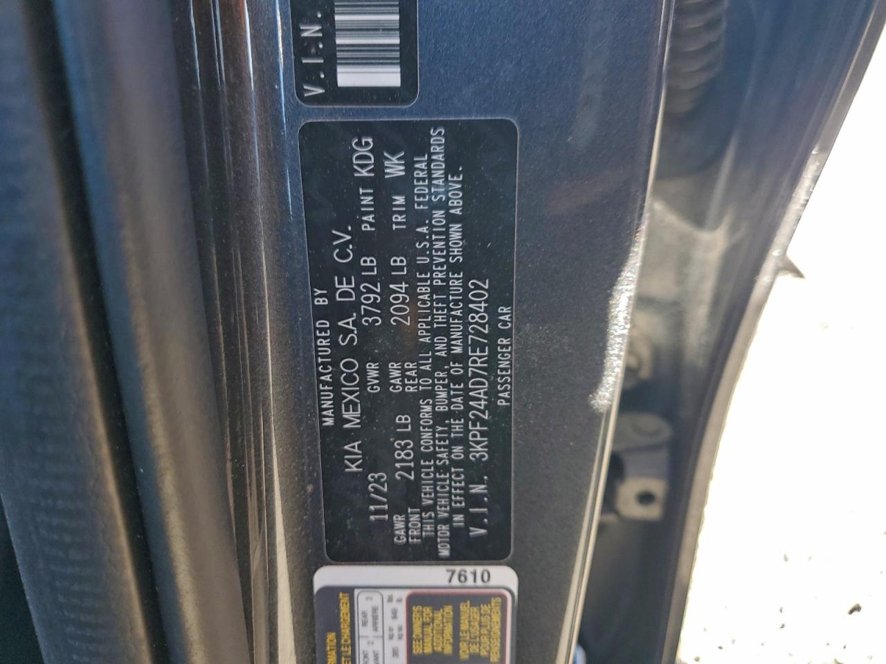 2024 KIA FORTE LX photo 13