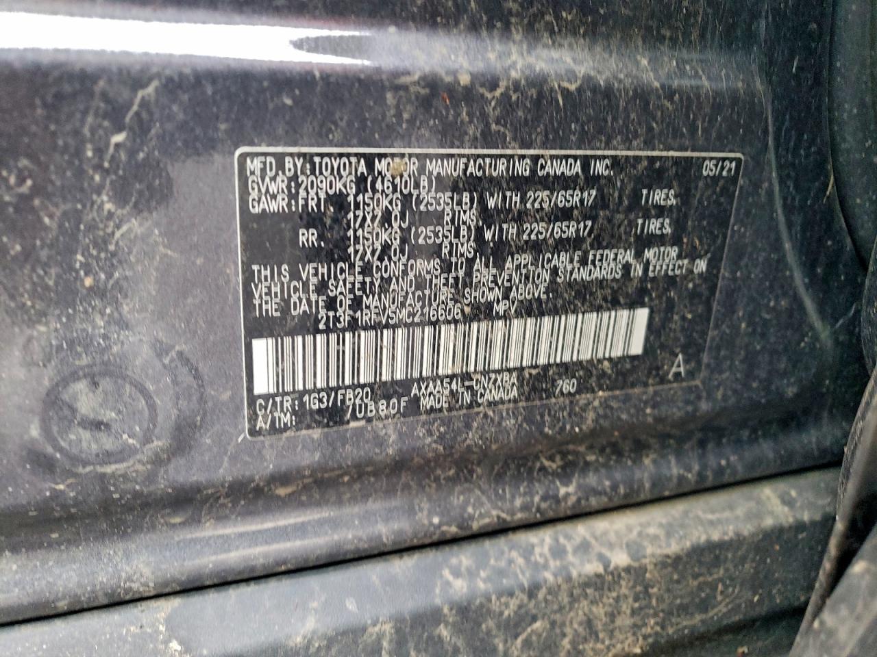 2021 TOYOTA RAV 4 photo 12