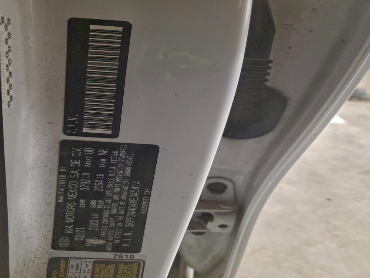 2021 KIA FORTE FE photo 12