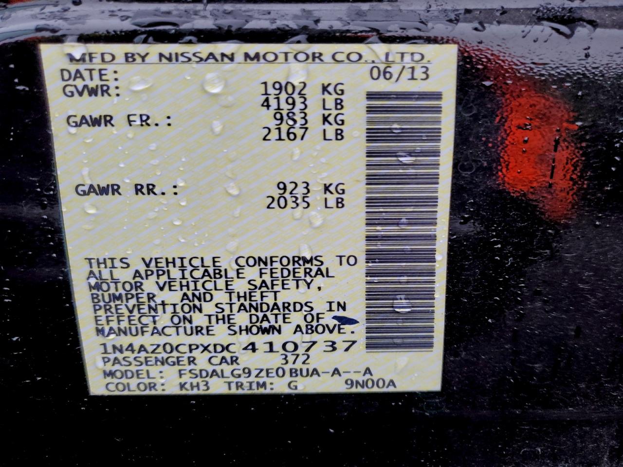 2013 NISSAN LEAF S photo 13