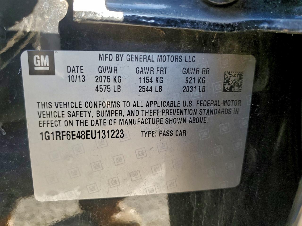 2014 CHEVROLET VOLT photo 12