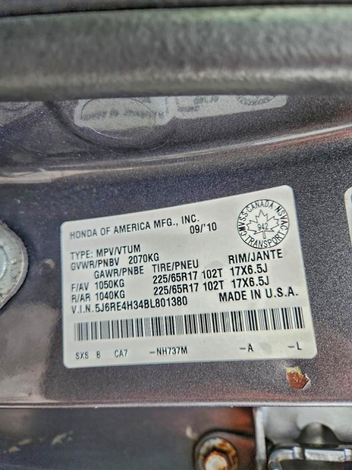 2011 HONDA CR-V LX photo 13