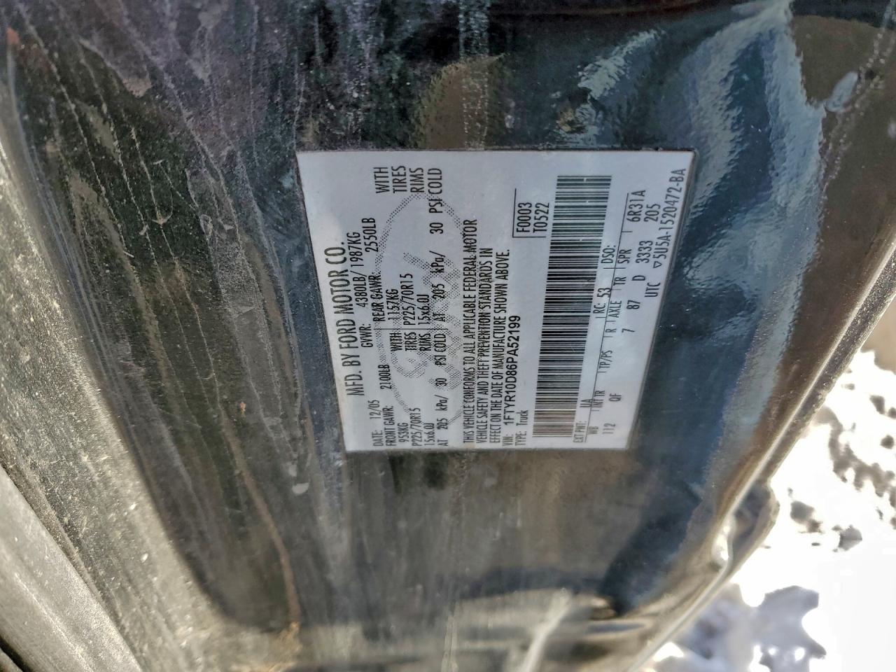 2006 FORD RANGER photo 12