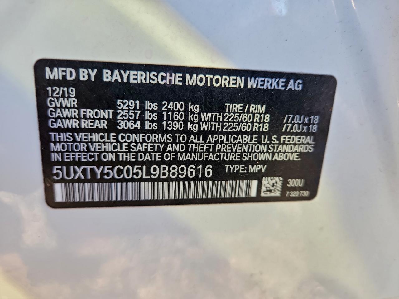 2020 BMW X3 XDRIVE30I photo 14