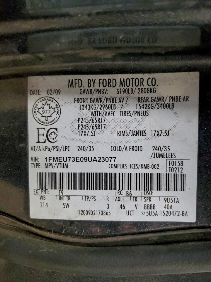 2009 FORD EXPLORER XLT photo 13
