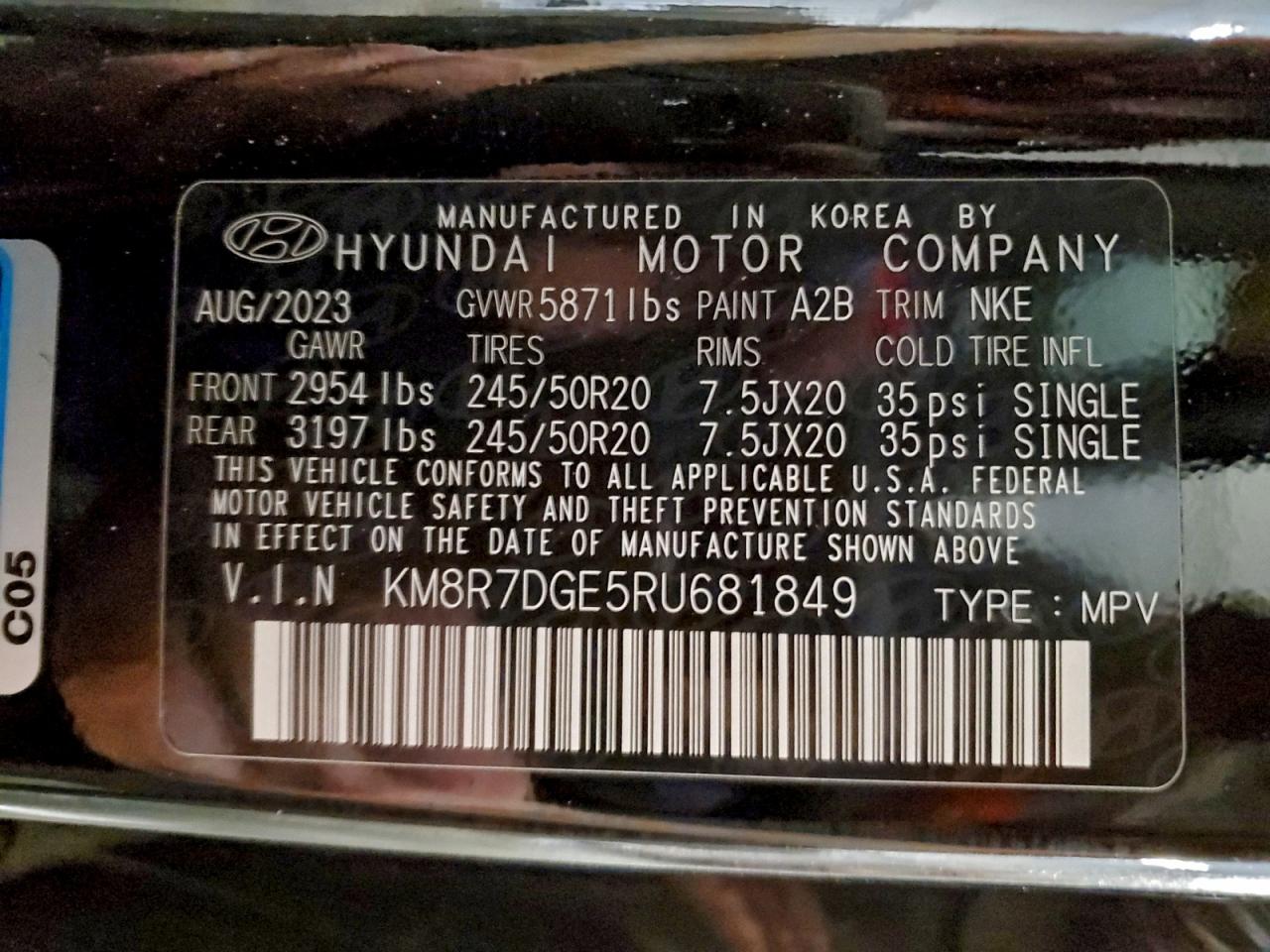 2024 HYUNDAI PALISADE CALLIGRAPHY photo 13