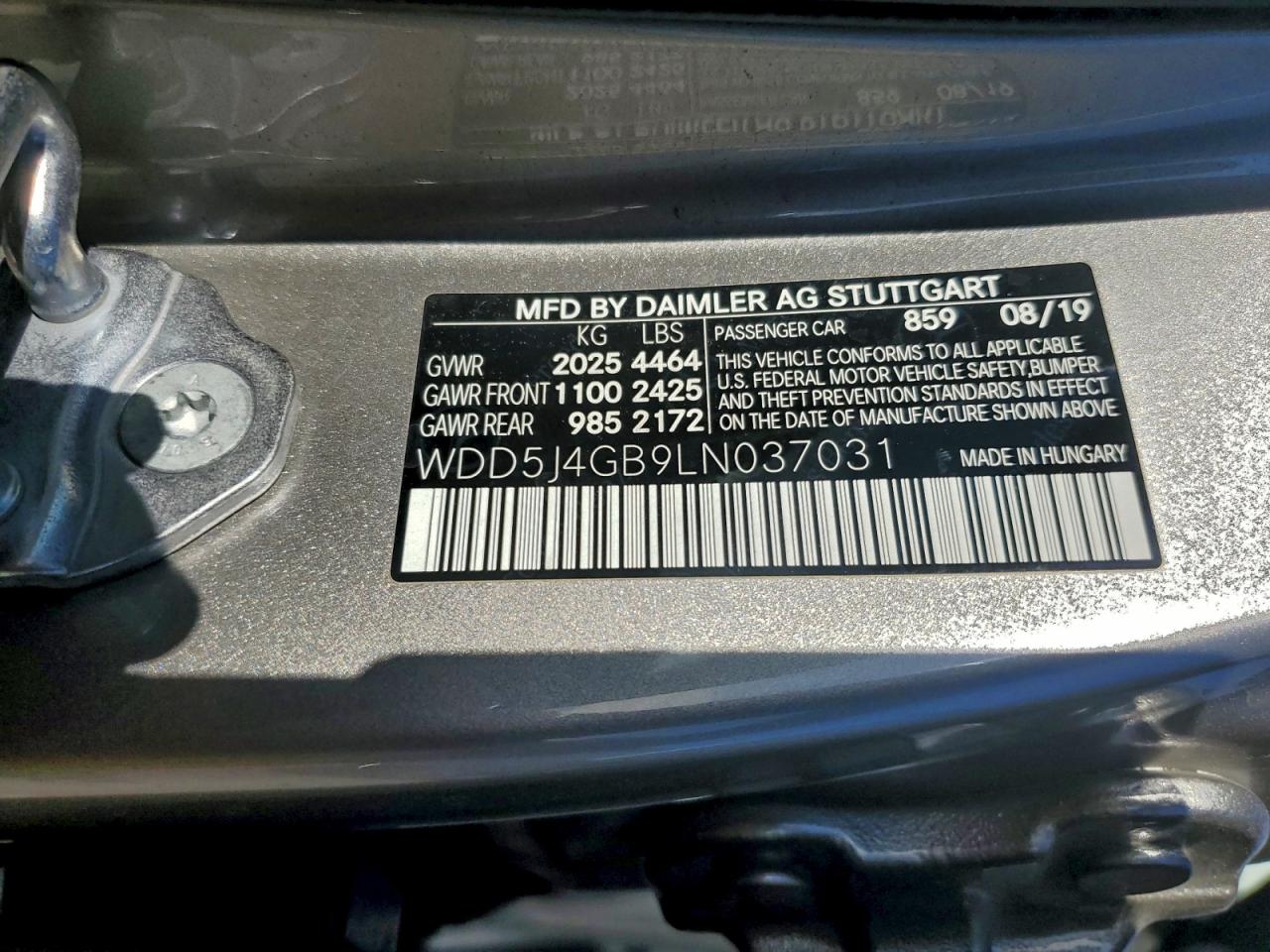 2020 MERCEDES-BENZ CLA 250 photo 13