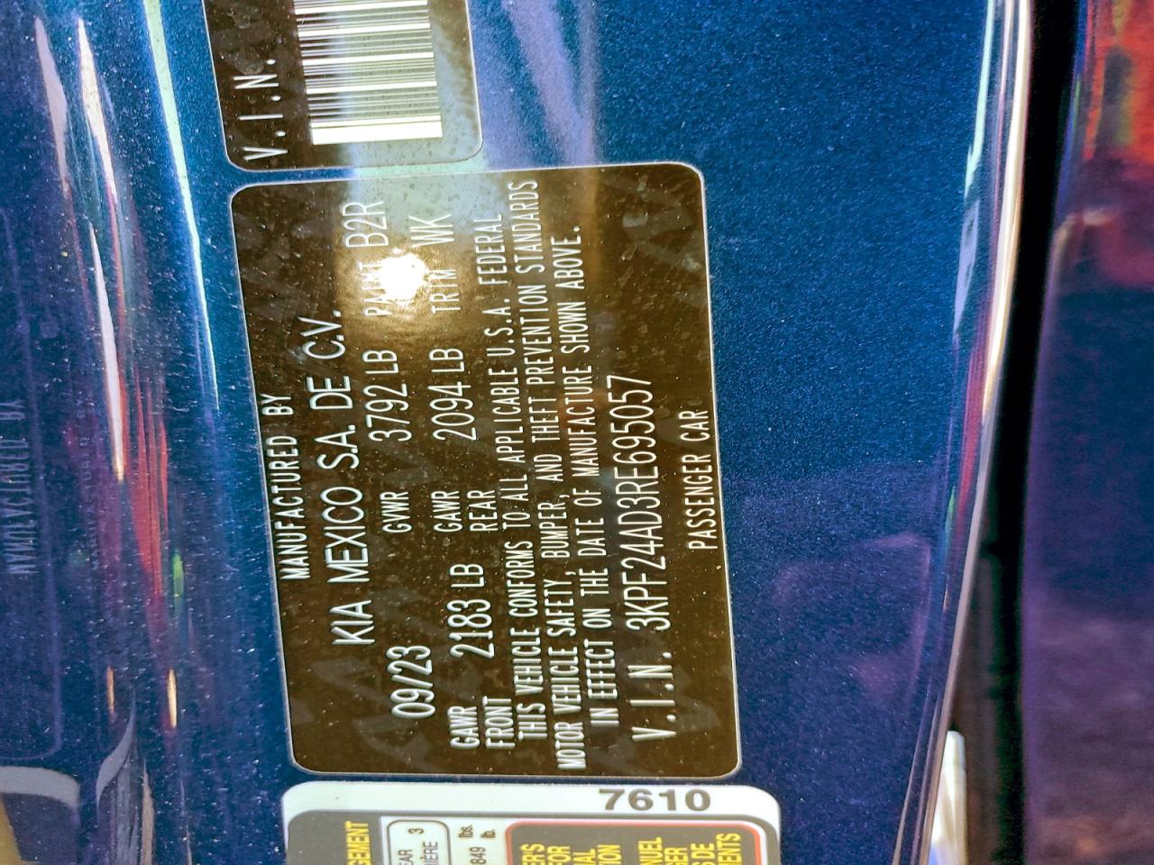 2024 KIA FORTE LX photo 13