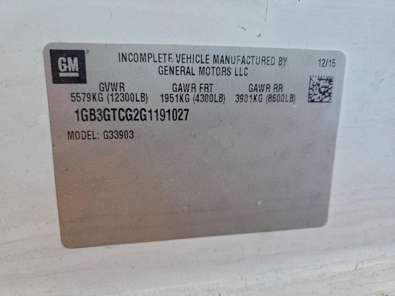 2016 CHEVROLET EXPRESS G3500 photo 13