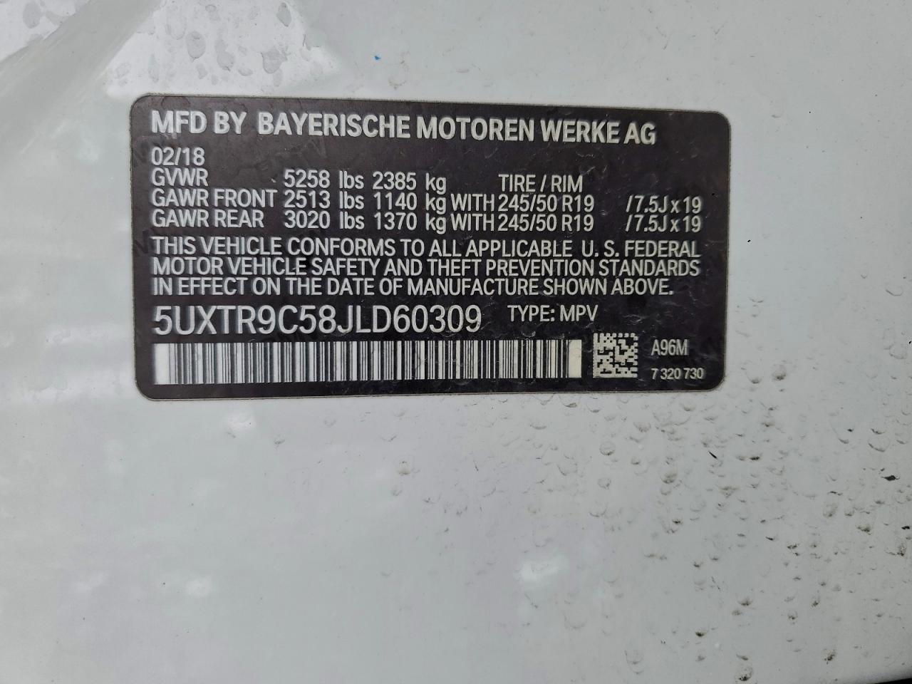 2018 BMW X3 XDRIVE30I photo 13