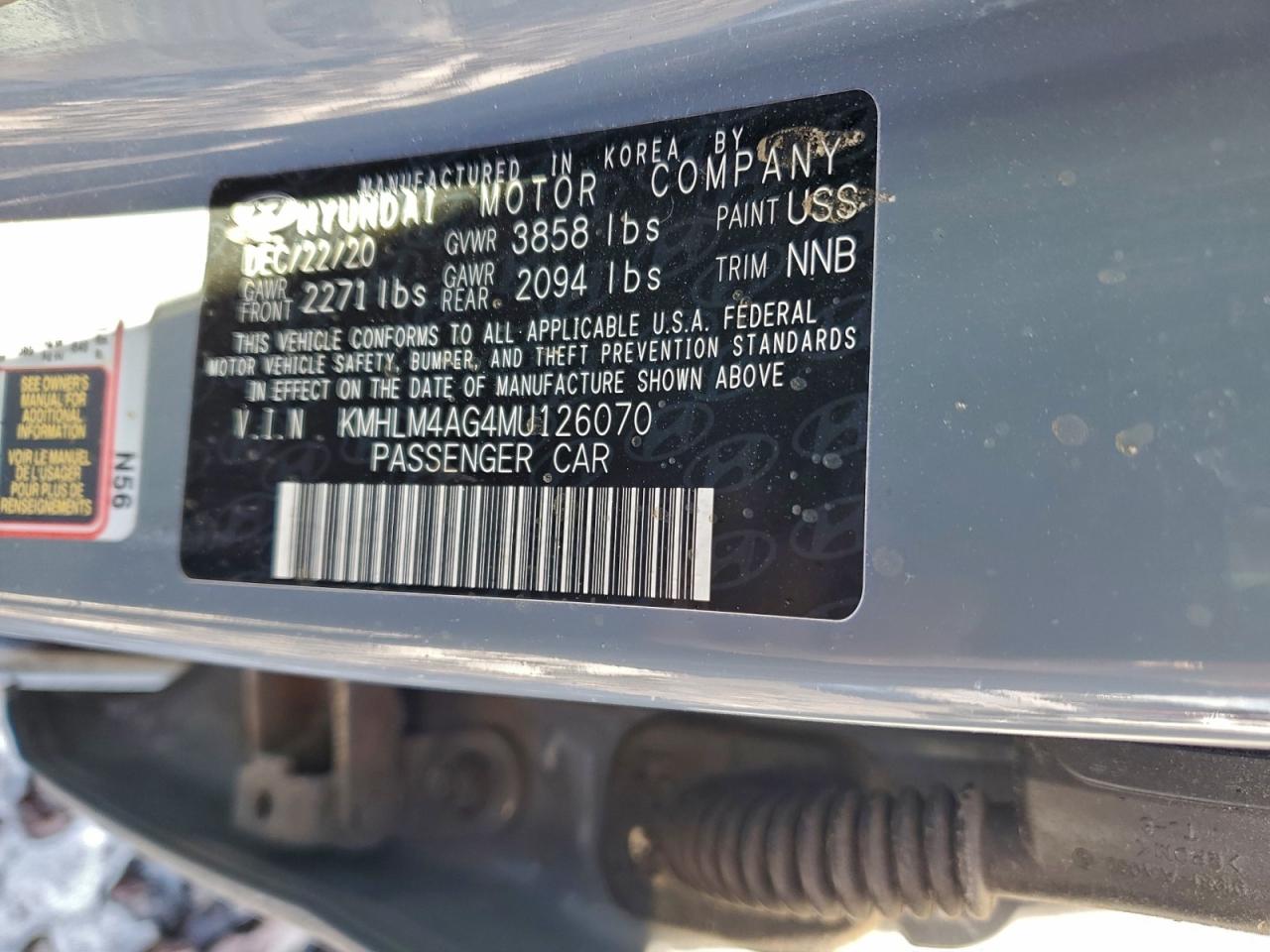 2021 HYUNDAI ELANTRA SEL photo 12