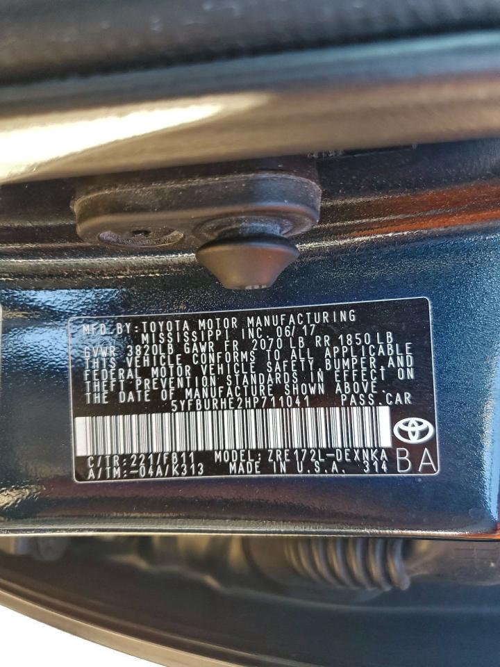 2017 TOYOTA COROLLA L photo 13