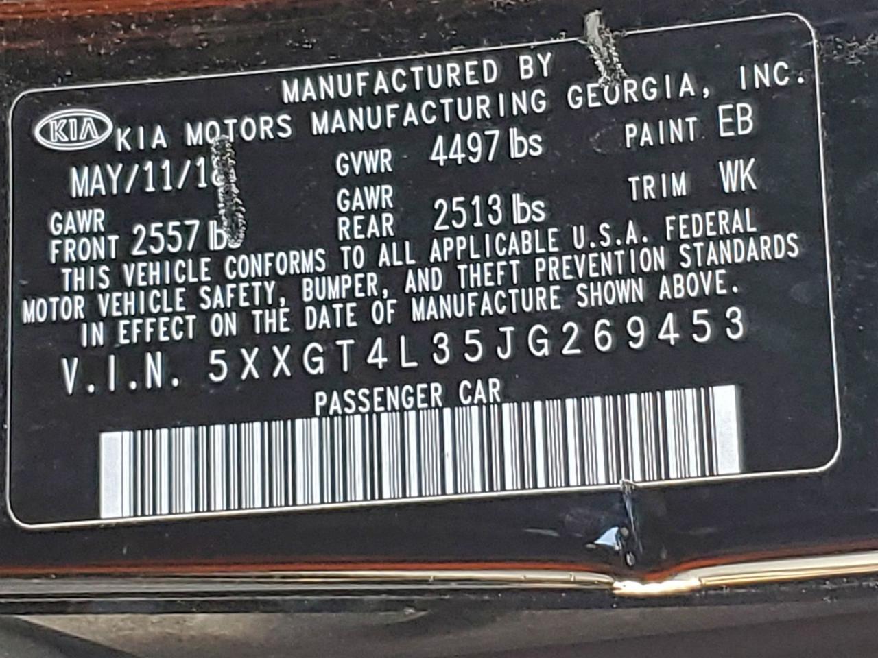 2018 KIA OPTIMA LX photo 12