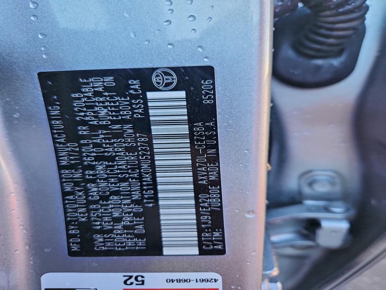 2021 TOYOTA CAMRY SE photo 12