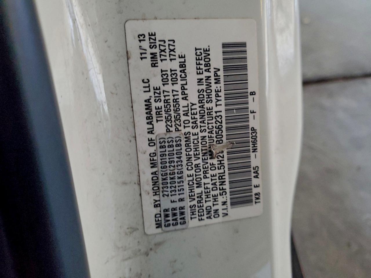 2014 HONDA ODYSSEY LX photo 13