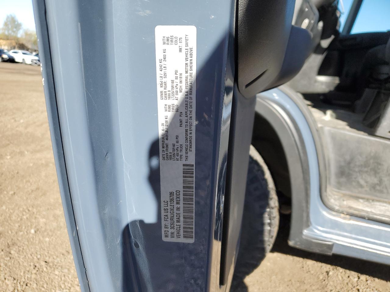 2020 RAM PROMASTER 3500 3500 HIGH photo 13