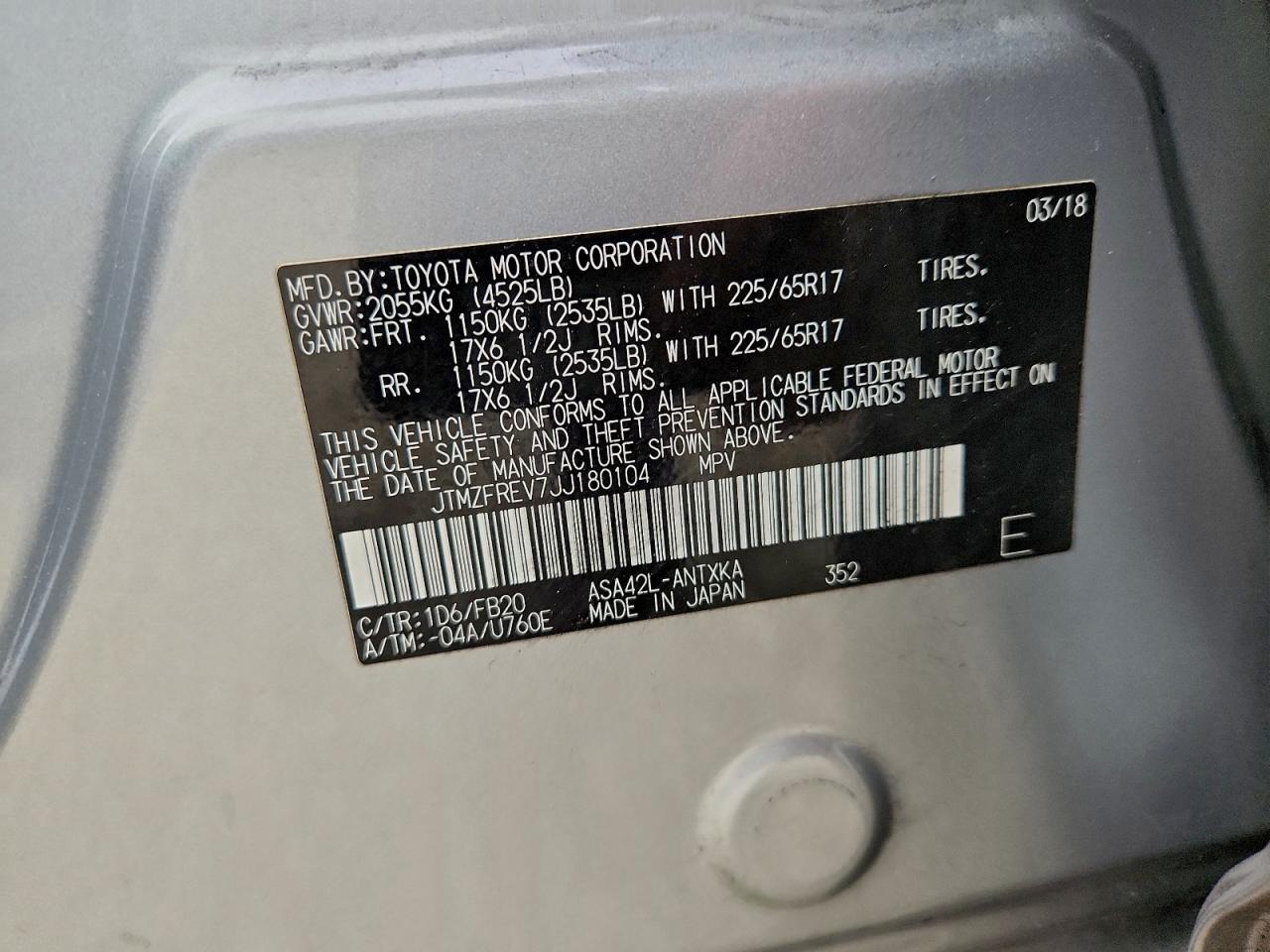 2018 TOYOTA RAV4 LE photo 13