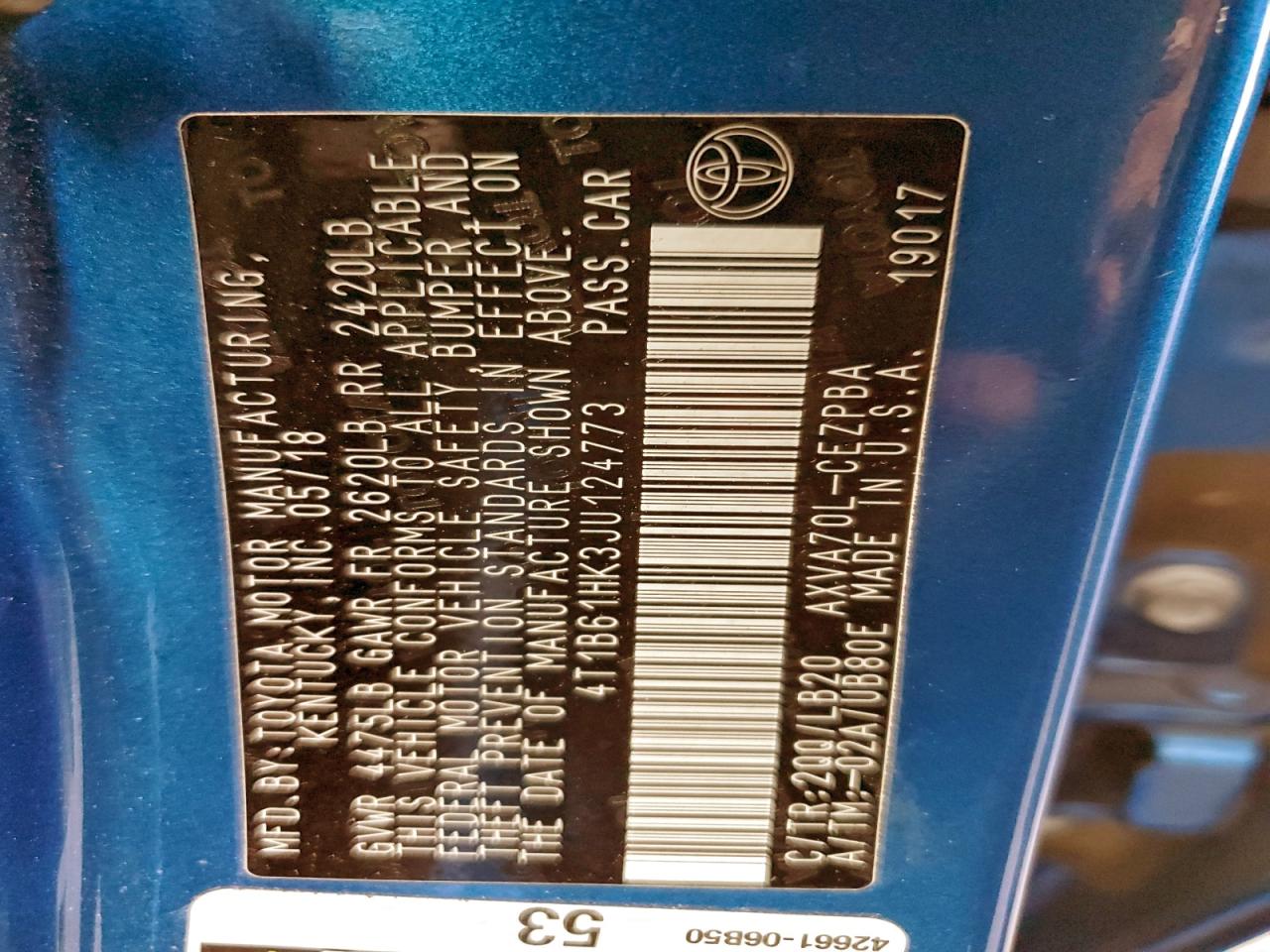 2018 TOYOTA CAMRY XSE photo 13