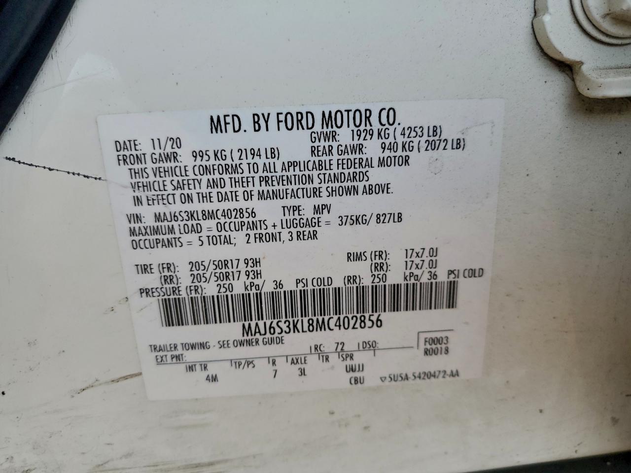 2021 FORD ECOSPORT TITANIUM photo 25