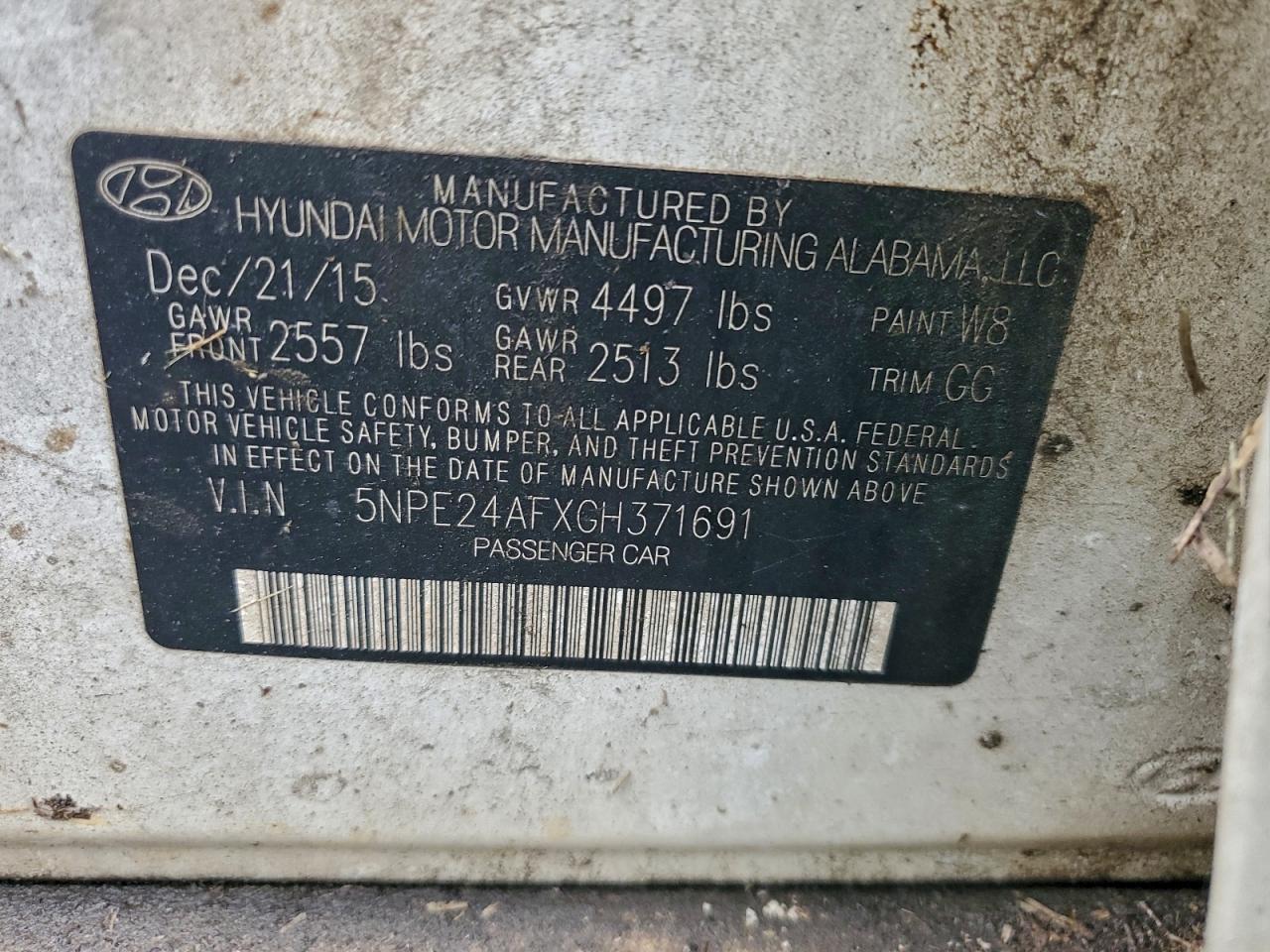 2016 HYUNDAI SONATA SE photo 12