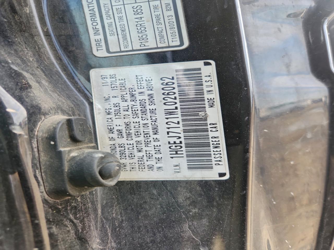 1998 HONDA CIVIC HX photo 12