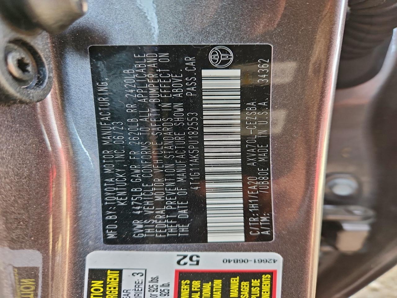 2023 TOYOTA CAMRY SE NIGHT SHADE photo 13