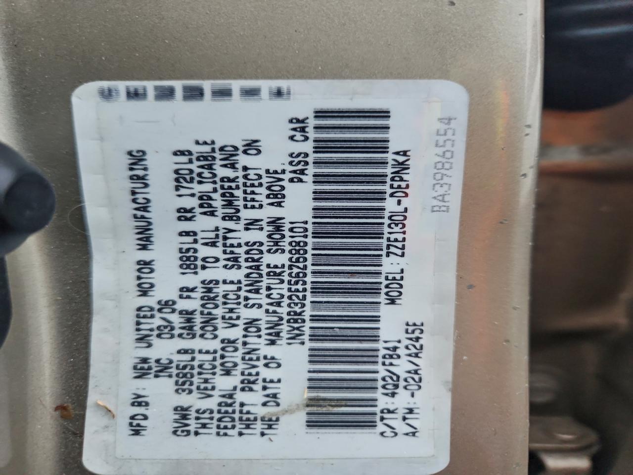2006 TOYOTA COROLLA CE photo 13