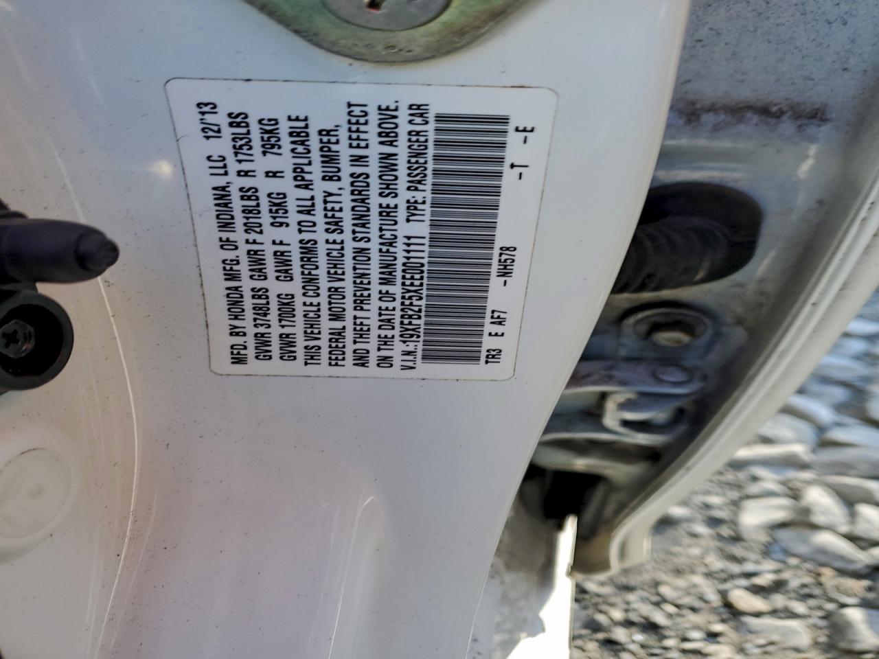 2014 HONDA CIVIC LX photo 12