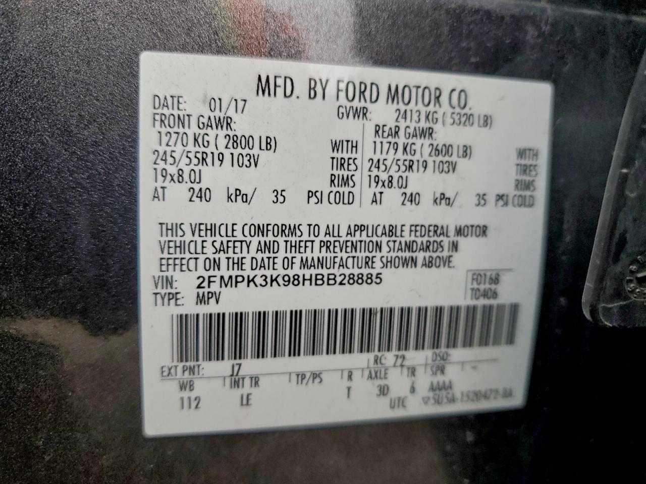 2017 FORD EDGE TITANIUM photo 13