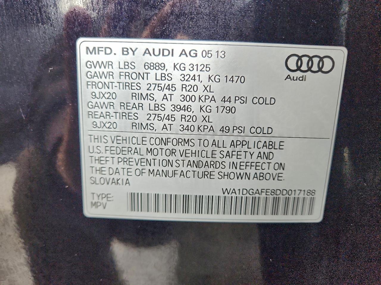 2013 AUDI Q7 PRESTIGE photo 13