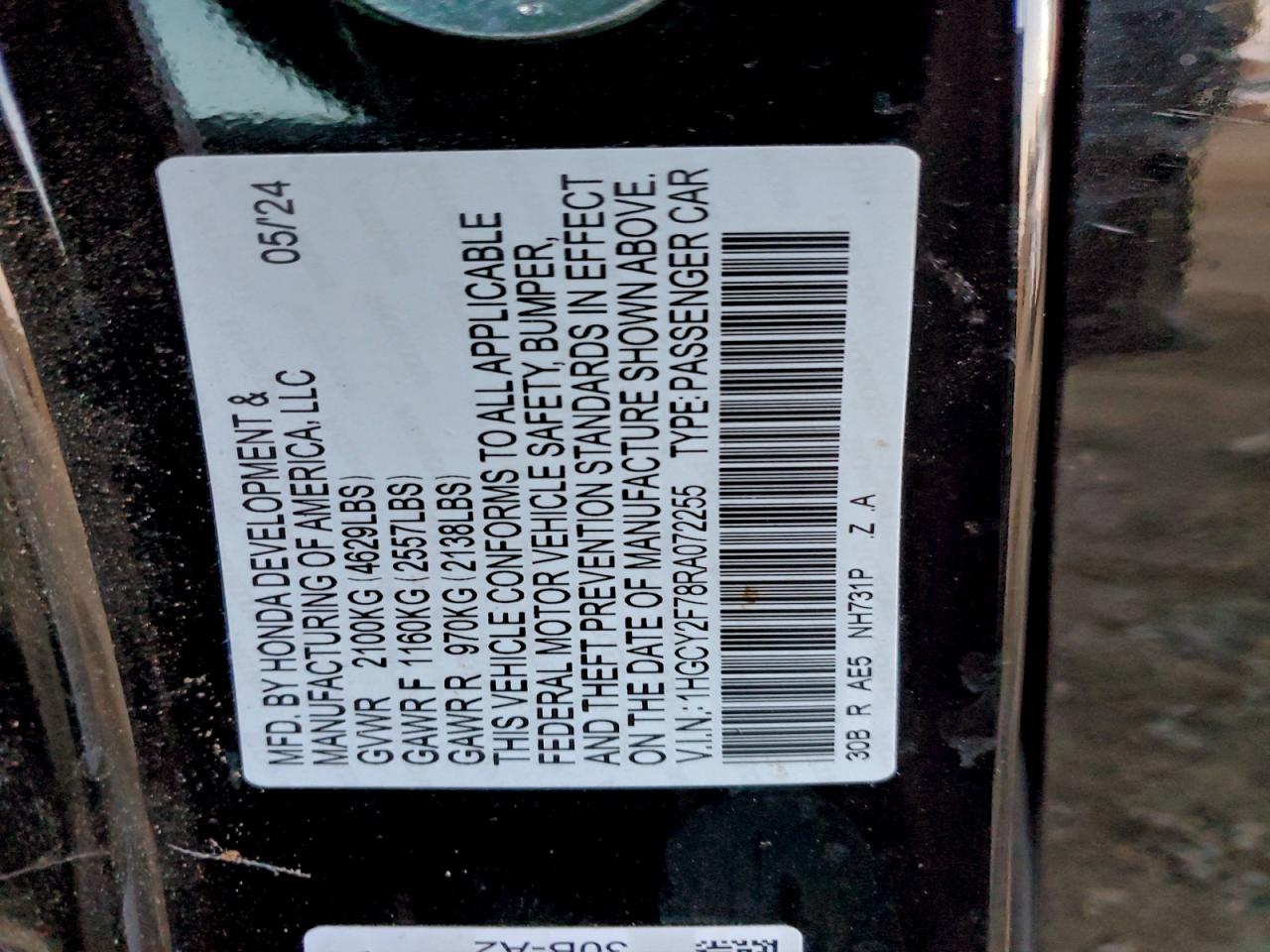 2024 HONDA ACCORD HYBRID SPORT-L photo 12