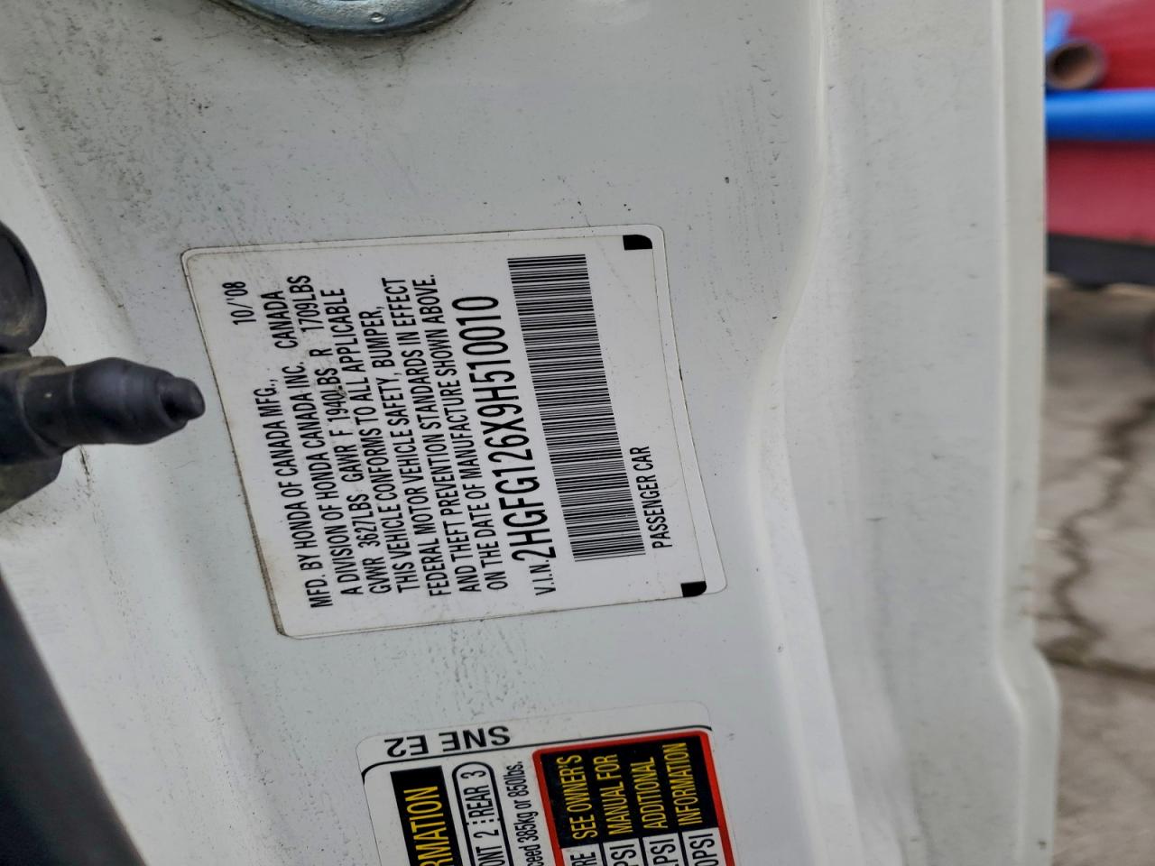 2009 HONDA CIVIC LX photo 13