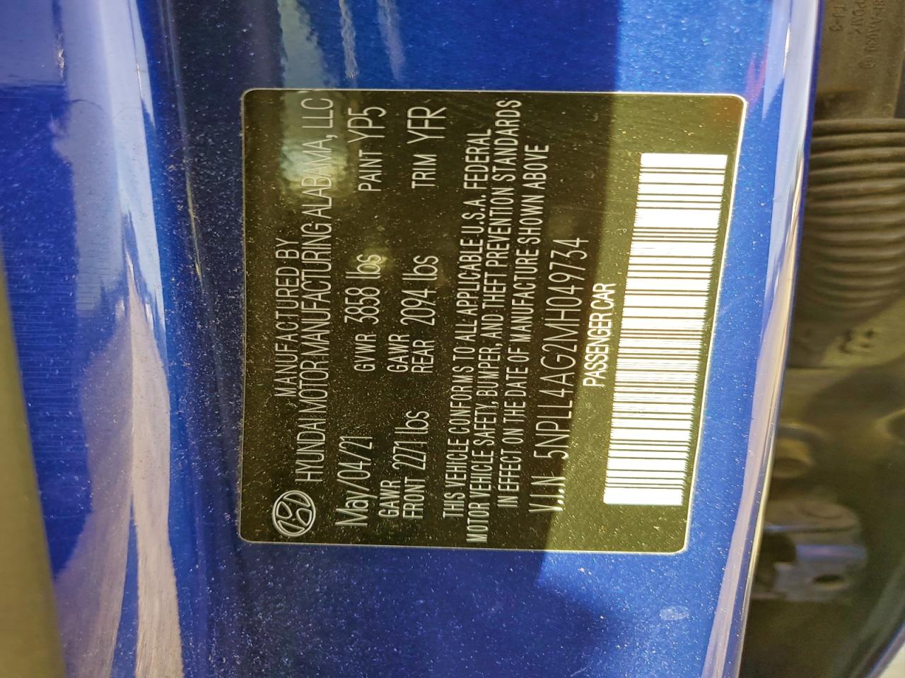 2021 HYUNDAI ELANTRA SE photo 13