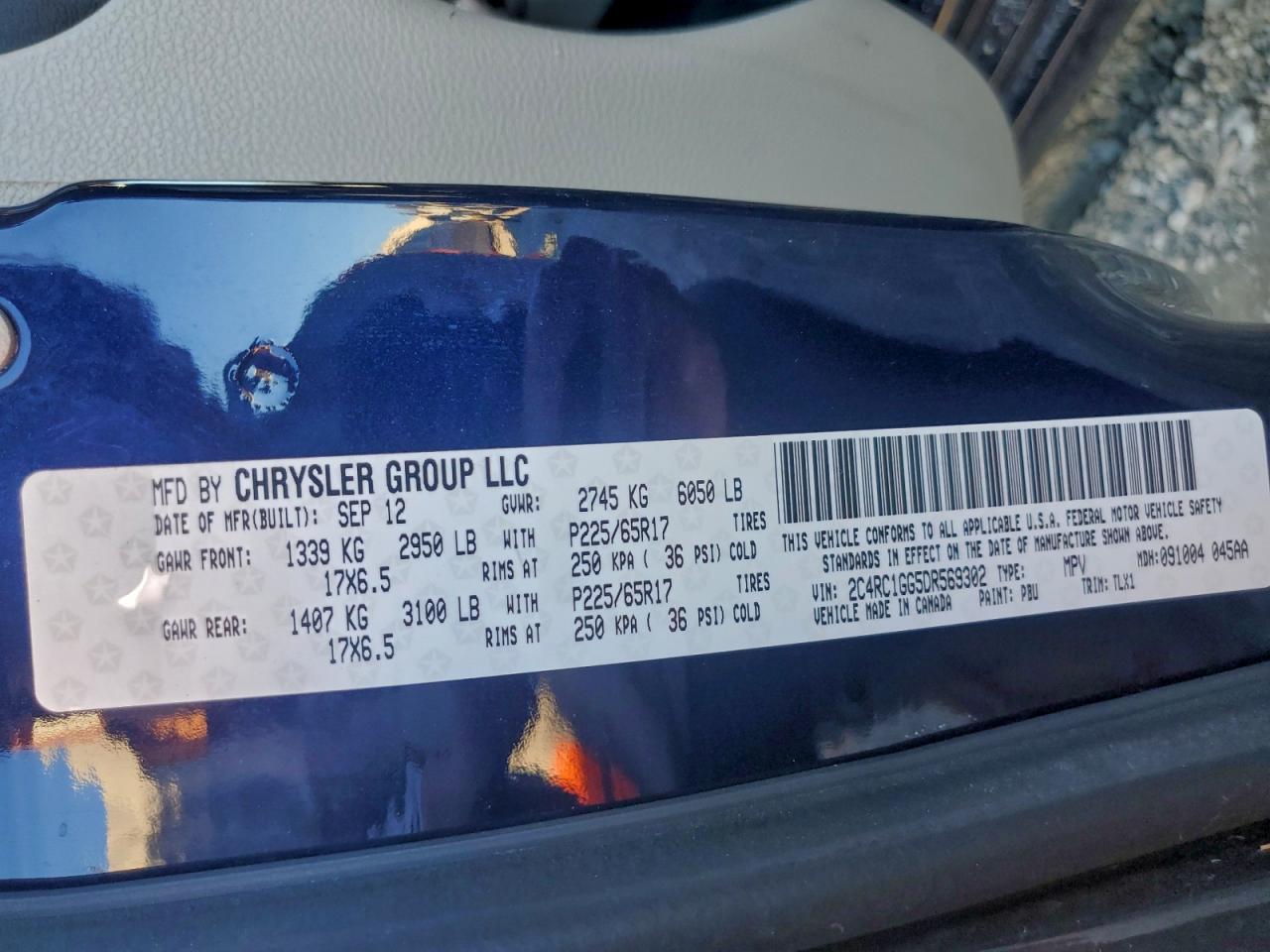 2013 CHRYSLER TOWN & COUNTRY LIMITED photo 14