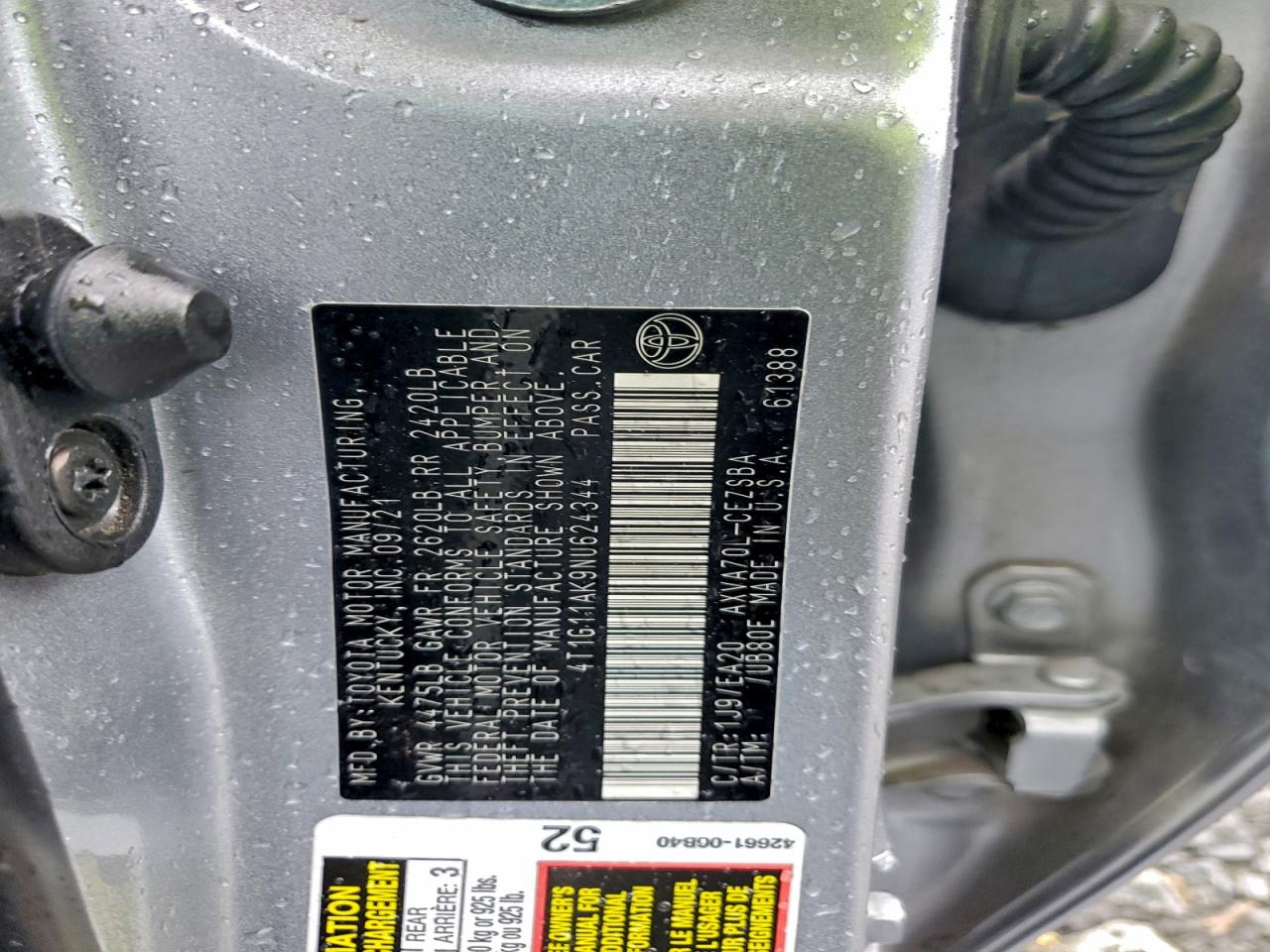 2022 TOYOTA CAMRY SE photo 23