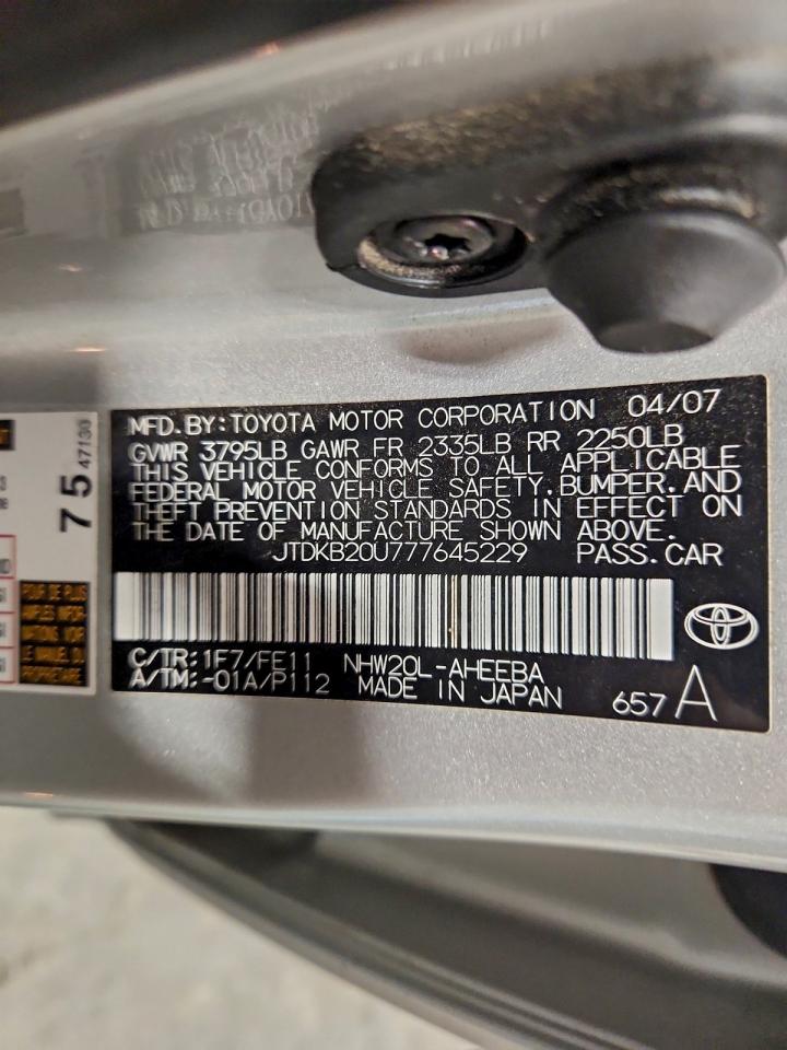 2007 TOYOTA PRIUS photo 12
