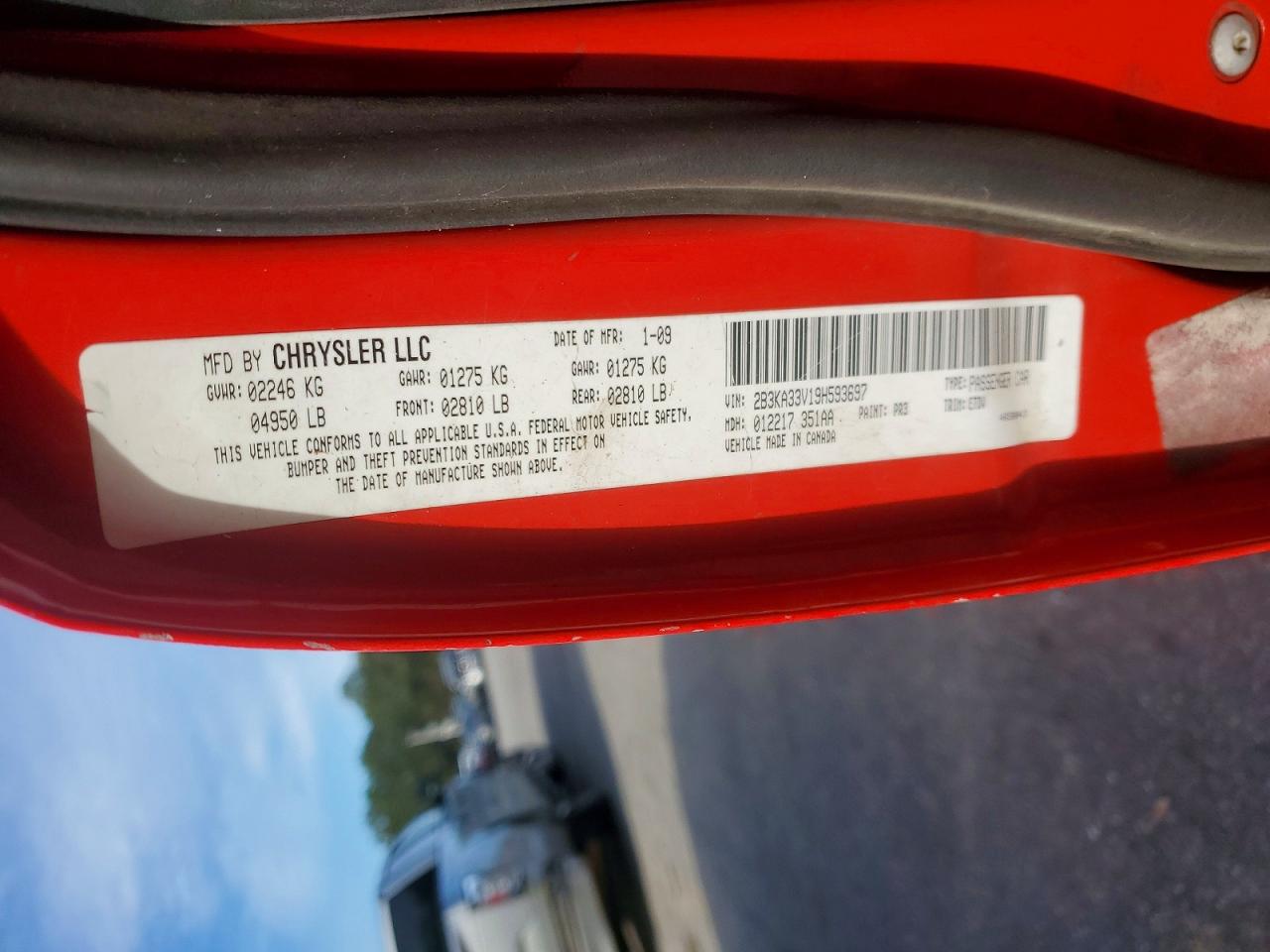 2009 DODGE CHARGER SXT photo 12