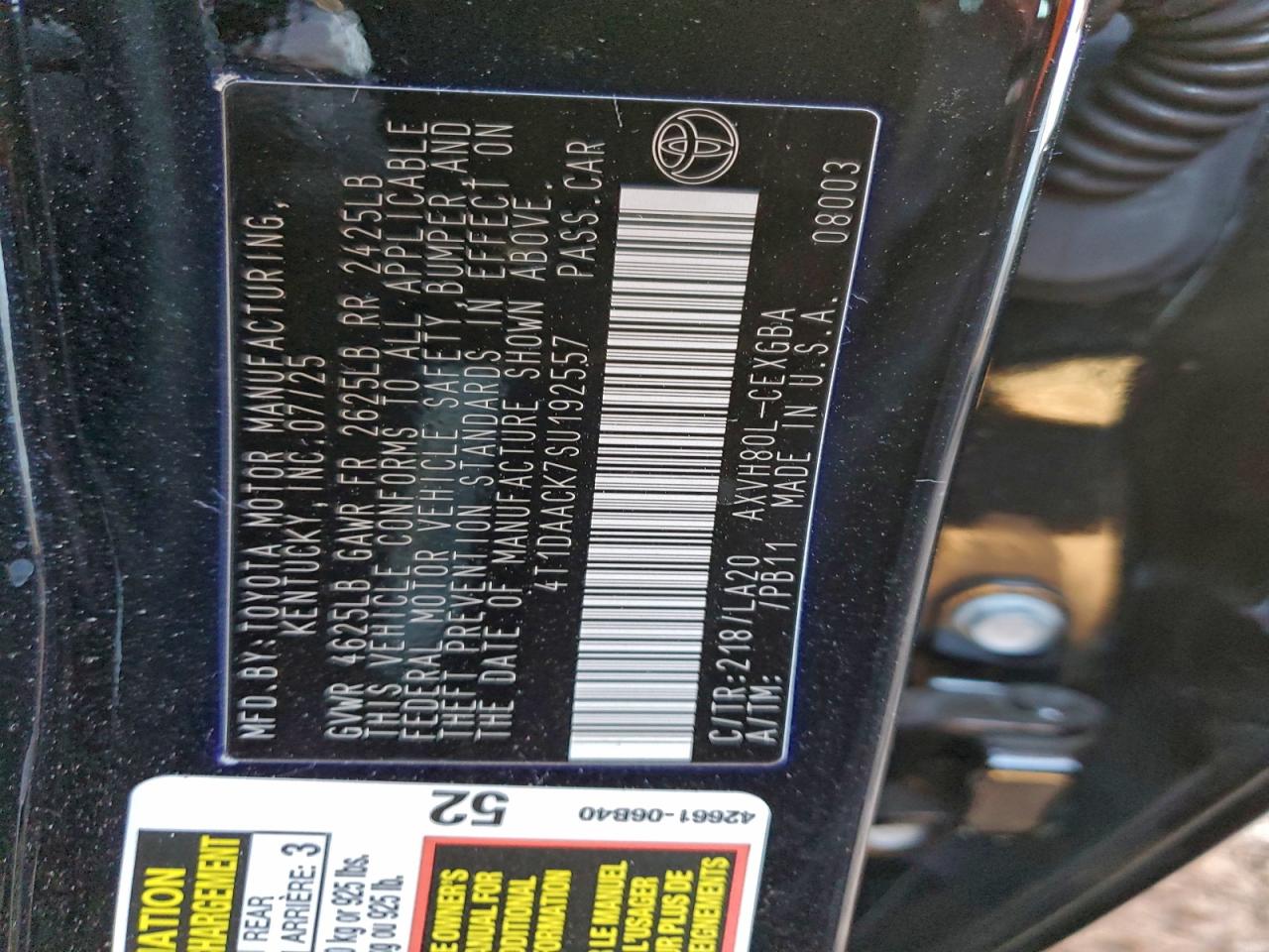 2025 TOYOTA CAMRY XSE photo 12