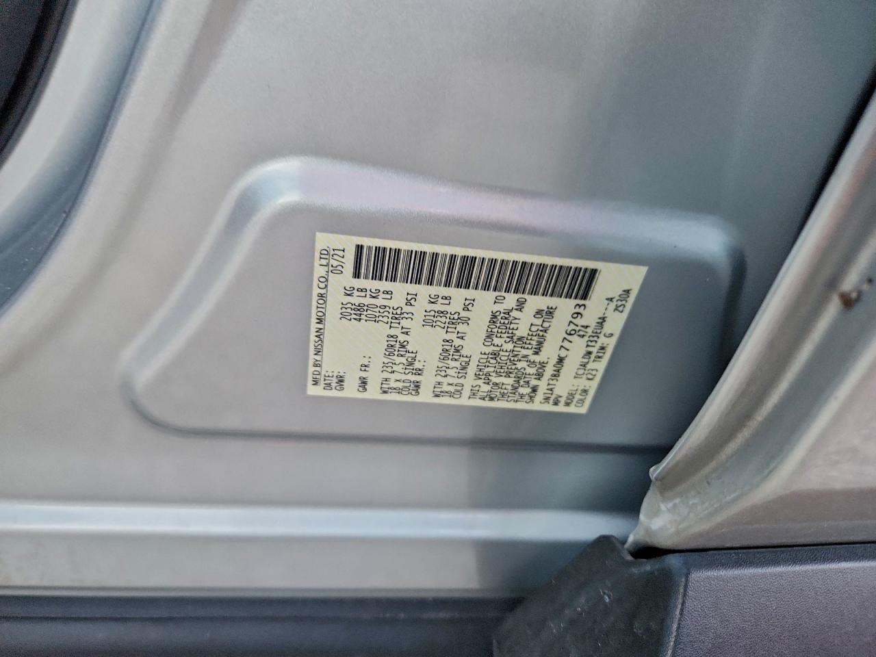 2021 NISSAN ROGUE SV photo 13