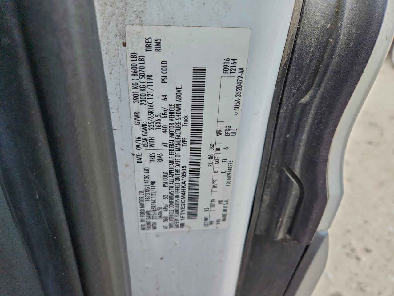 2017 FORD TRANSIT T-150 photo 13