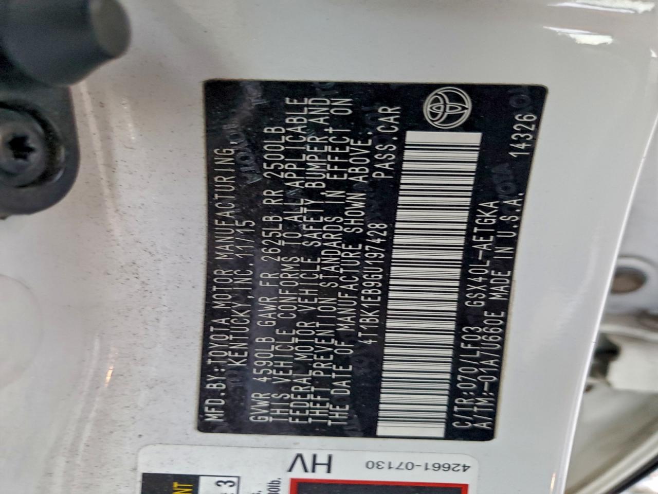 2016 TOYOTA AVALON XLE photo 12
