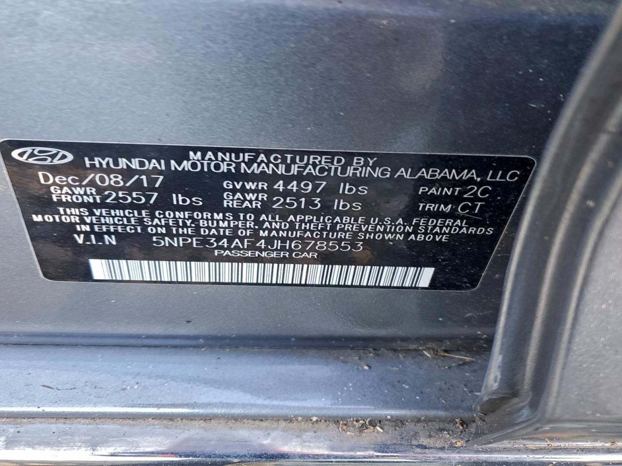 2018 HYUNDAI SONATA SPORT photo 12