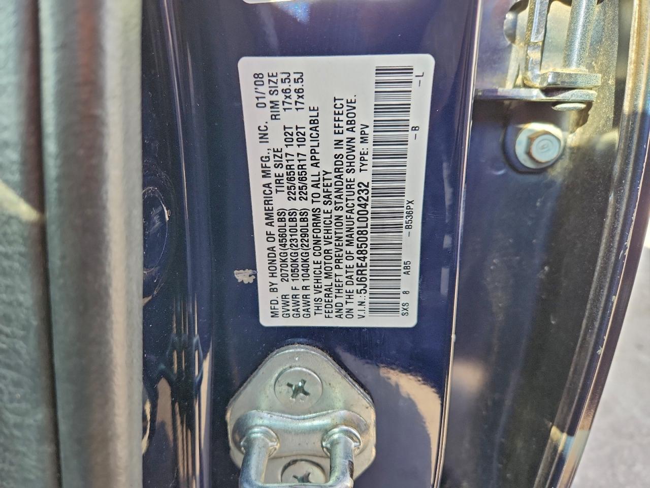 2008 HONDA CR-V EX photo 14