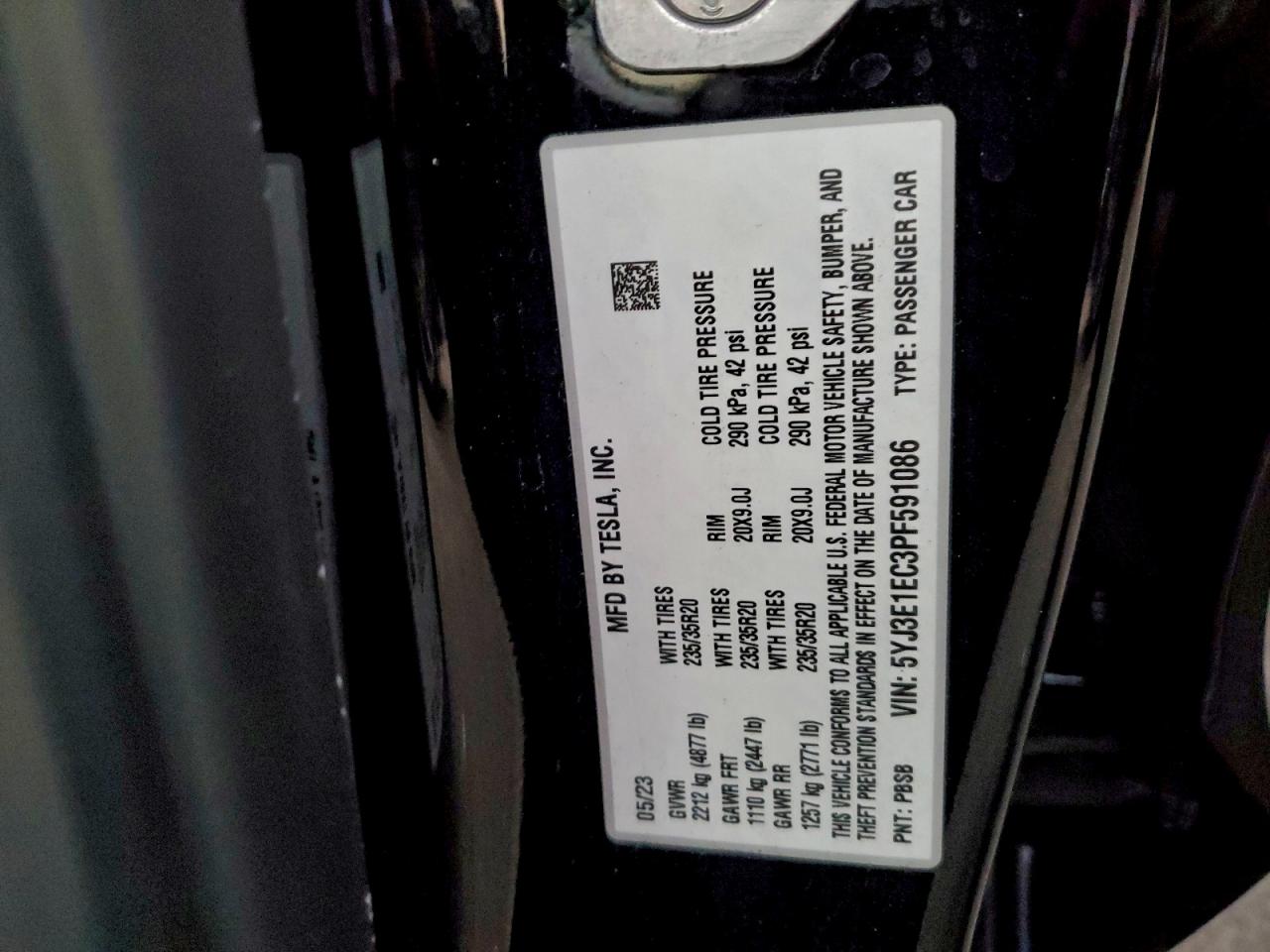 2023 TESLA MODEL 3 photo 12