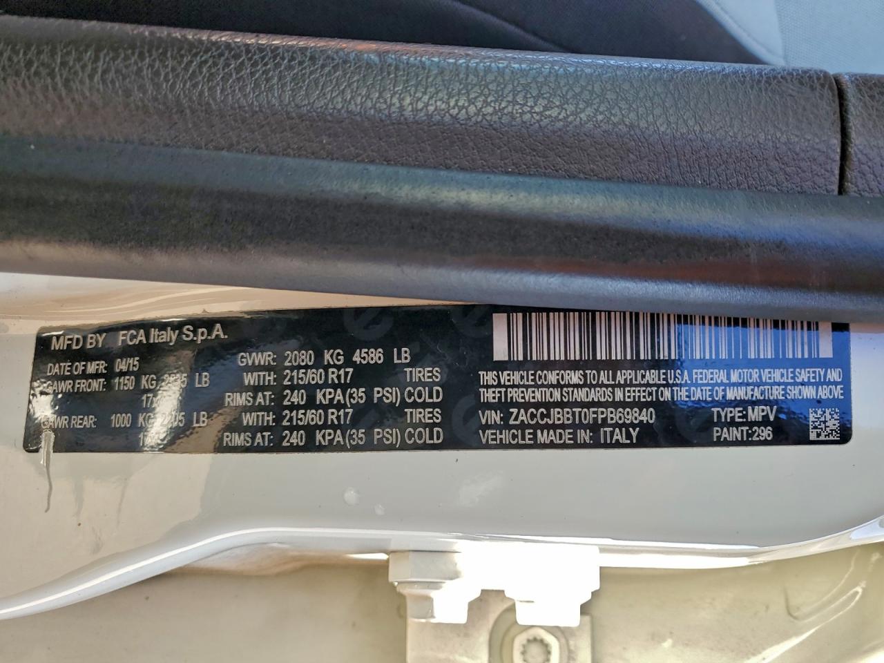 2015 JEEP RENEGADE LATITUDE photo 14