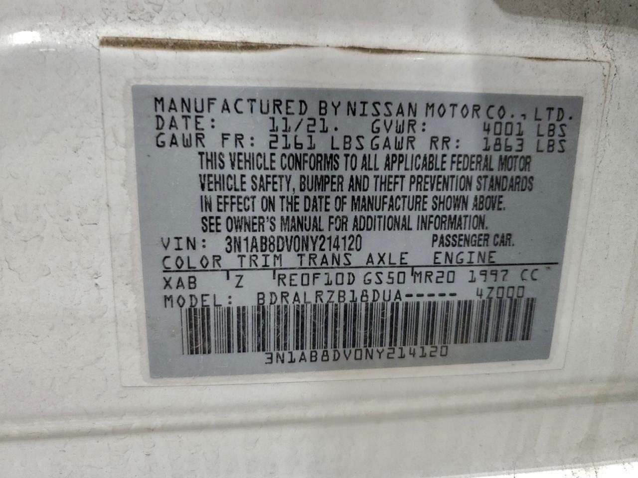 2022 NISSAN SENTRA SR photo 12