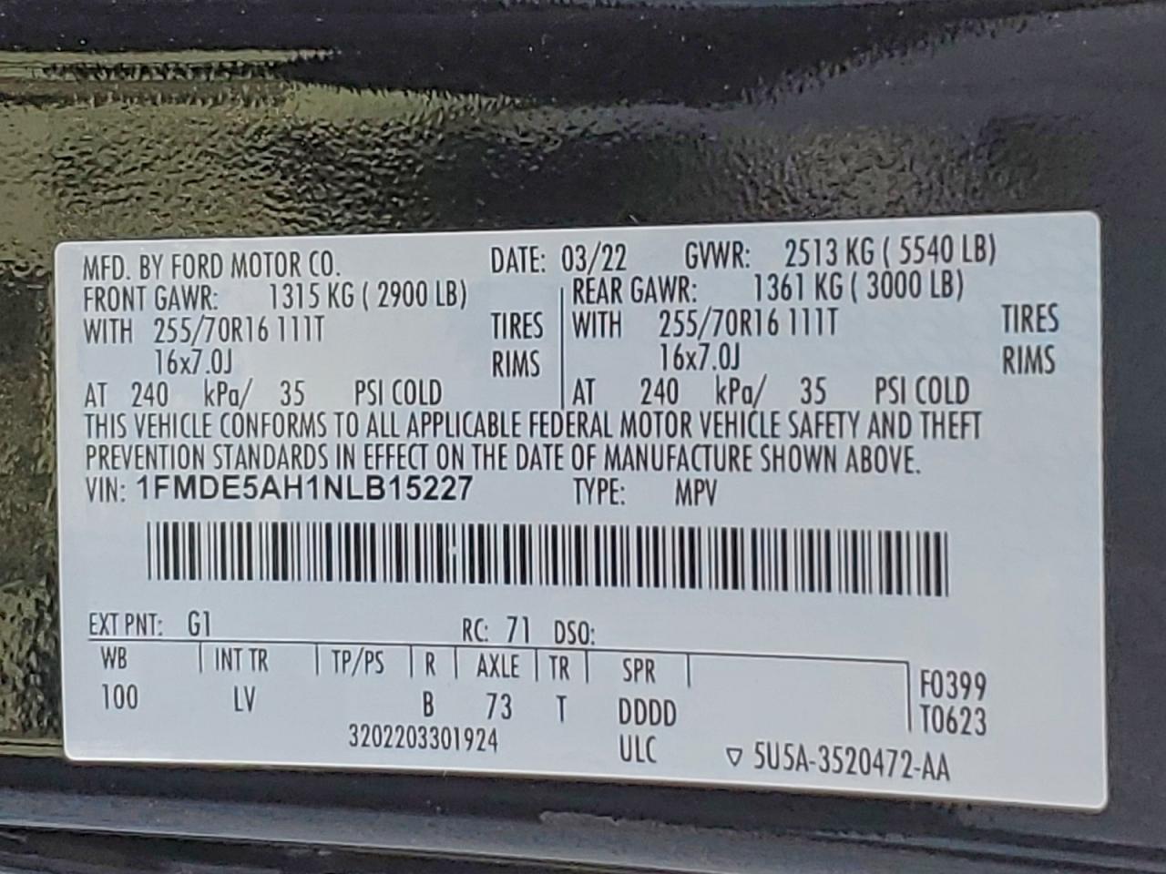 2022 FORD BRONCO BASE photo 13
