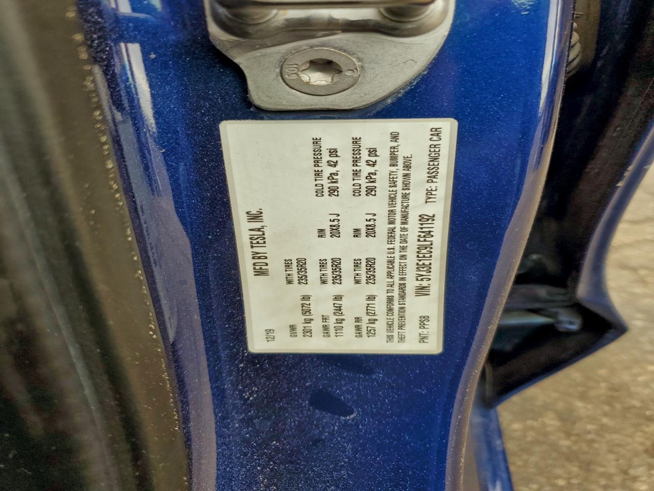 2020 TESLA MODEL 3 photo 23