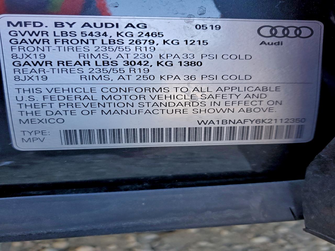 2019 AUDI Q5 PREMIUM PLUS photo 13